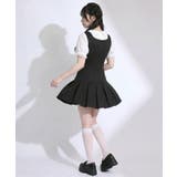 ビッグリボンタックミニジャンスカワンピース【大きいサイズあり】 韓国 夢展望 | 夢展望 | 詳細画像3 