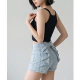 バックリボン デニム ショートパンツ | 夢展望 | 詳細画像7 