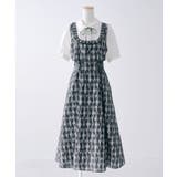 ヨークフリルセットアップ風ドッキング半袖ワンピース【4L 6L】 韓国 | 夢展望 | 詳細画像13
