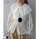 総レースビッグカラーシャツ 韓国 夢展望 bohmal | 夢展望 | 詳細画像1