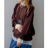 裾レース付きロンT 韓国 夢展望 bohmal | 夢展望 | 詳細画像10 