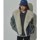 デニム×ファーミリタリージャケットブルゾン 韓国 夢展望 bohmal | 夢展望 | 詳細画像5