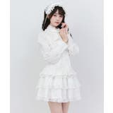 ゴシック風ジャガードボウタイクロスバラレースブラウス 量産型 地雷系 | 夢展望 | 詳細画像10