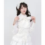 ゴシック風ジャガードボウタイクロスバラレースブラウス 量産型 地雷系 | 夢展望 | 詳細画像14