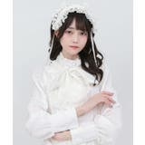 ゴシック風ジャガードボウタイクロスバラレースブラウス 量産型 地雷系 | 夢展望 | 詳細画像15