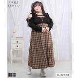 デコルテオープンドッキングワンピース【4L-6L】 韓国 夢展望 Whip | 夢展望 | 詳細画像1