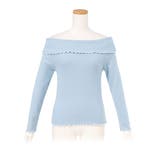 サックス | カットソー オフショル メローフリル | 夢展望