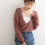 ピンクブラウン | ニット トップス 洗える | 夢展望