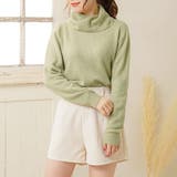 ミント | 通年使えるタートルネック ニット セーター | 夢展望