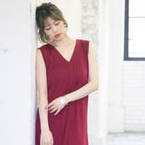 ボルドー | 韓国ネックタックカットワンピース 韓国ファッション オルチャン 夢展望 | 夢展望