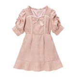 ピンク | ジャガードパワショルビジューワンピース 量産型 地雷系 夢展望 | DearMyLove