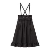 膝下　ブラック | 選べる丈キラキラハートクロスベルトスカート 量産型 地雷系 夢展望 | DearMyLove