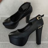 ブラック | ゴールドアクセントパンプス 韓国 夢展望 | 夢展望