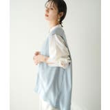 サックス | ショルダータックVネックベスト 韓国 夢展望 | 夢展望