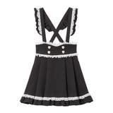 ブラック×ホワイト | ときめきハートビジューレーススカート 量産型 地雷系 夢展望 | DearMyLove
