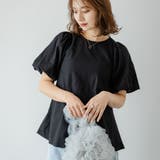 ブラック | ボリュームスリーブフレアーブラウス 韓国 夢展望 | 夢展望