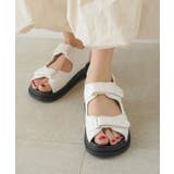 オフホワイト | キルティングスポーツサンダル 韓国 夢展望 | 夢展望