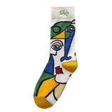 ホワイト | アートイラストカラフルソックス 【靴下】 韓国 夢展望 | 夢展望