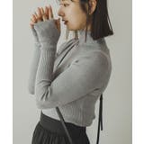 杢グレー | リブタートルニット 韓国 夢展望 | 夢展望