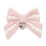 ピンク | Emilyハートチャームリボンツインクリップ2個セット 量産型 地雷系 夢展望 | DearMyLove