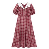 ロング　ボルドー | オープンカラーオトナフレンチワンピース 量産型 地雷系 夢展望 | DearMyLove