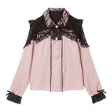 ピンク | レースフリルハートビジューブラウス 量産型 地雷系 夢展望 | DearMyLove