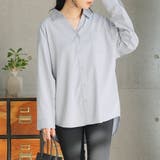 ブルーグレー | イージーケアスキッパーブラウス 韓国 夢展望 | 夢展望