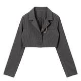 ストライプ | デザインホッククロップドジャケット 量産型 地雷系 夢展望 | DearMyLove