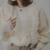 アイボリー | チュールフリルサスペンダー 韓国 夢展望 | 夢展望