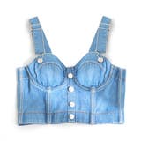 ブルー | デニムビスチェ 韓国 夢展望 | 夢展望