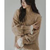 オレンジ系 | ミックスカラーシャギーニット 韓国 夢展望 | 夢展望