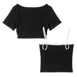 ブラック | リュバンキャミアンサンブル 量産型 地雷系 夢展望 | DearMyLove