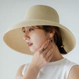 アイボリー | つば広ビッグストローハット 韓国 夢展望 | 夢展望