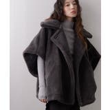 チャコールグレー | テディベアポンチョコート 韓国 夢展望 | 夢展望