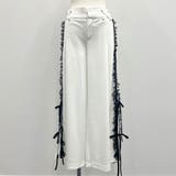 ホワイト | ローウエストワイドパンツ 量産型 地雷系 夢展望 | DearMyLove