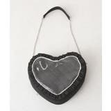 ブラック | ハートパールキルティング痛バッグ 量産型 地雷系 夢展望 | DearMyLove