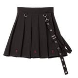 ブラック | エンブロイダリープリーツスカート 量産型 地雷系 夢展望 | DearMyLove