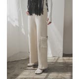 アイボリー | リブニットカーゴパンツ 韓国 夢展望 | 夢展望