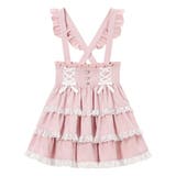 ピンク | ハートビジューレースアップリボン 量産型 地雷系 夢展望 | DearMyLove