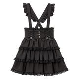 ブラック | ハートビジューレースアップリボン 量産型 地雷系 夢展望 | DearMyLove