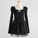 ブラック | チュールドッキングミニワンピース【大きいサイズ有】 量産型 地雷系 夢展望 | DearMyLove