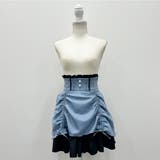 ブルー×ブラック | ドロストフリルスカート 量産型 地雷系 夢展望 | DearMyLove