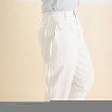 ホワイト | サイドリボンテーパードパンツ 【大きいサイズ有】 韓国 夢展望 | 夢展望