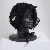 ブラック | もこもこひつじニット帽 韓国 夢展望 | 夢展望