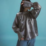 シルバー | 箔オーガンジーブラウス 韓国 夢展望 bohmal(ボマール) | 夢展望