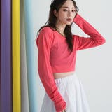 ピンク | クロップドシアーロンT シアートップス 韓国 夢展望 | 夢展望