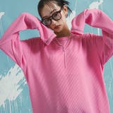 ピンク | ワッフルボリュームマキシワンピース 韓国 夢展望 | 夢展望