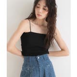 ブラック | カップ付きベアキャミ 韓国 夢展望 | 夢展望