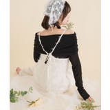 ブラック | シアーギャザーオフショルトップス 韓国 夢展望 | 夢展望