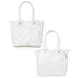 ホワイト | ハートスタッズキルティングリボン痛バッグ 量産型 地雷系 夢展望 | DearMyLove